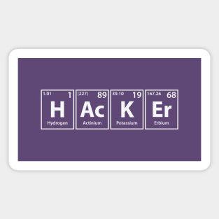 Hacker Elements Spelling Sticker